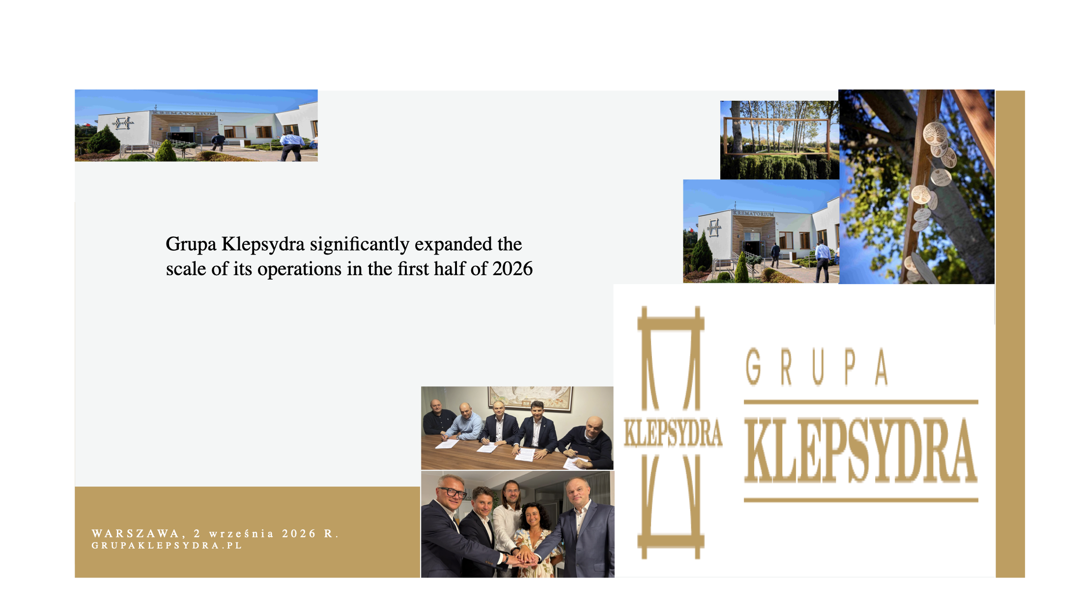 Klepsydra Group significantly increased the scale of its operations in the first half of 2026.